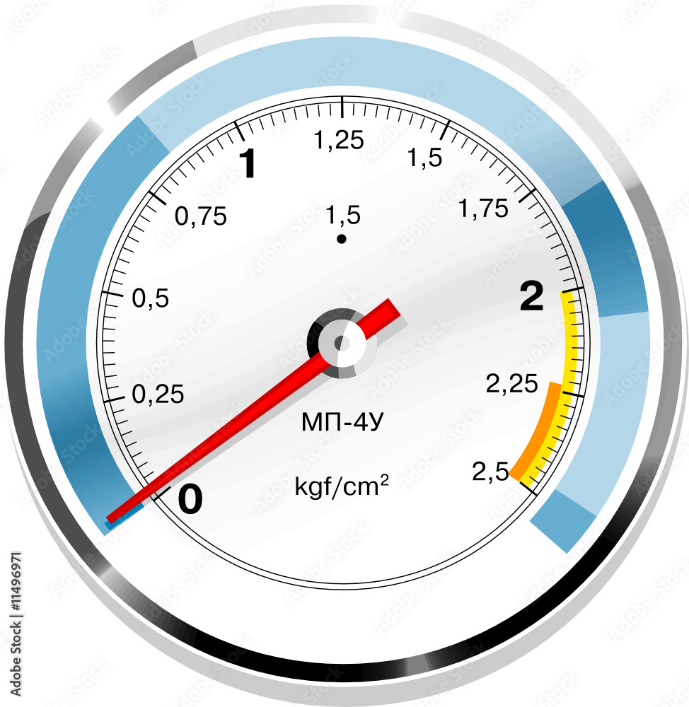 Vector ukrainian or russian gas manometer isolated Vector ukrainian or russian gas manometer isolated