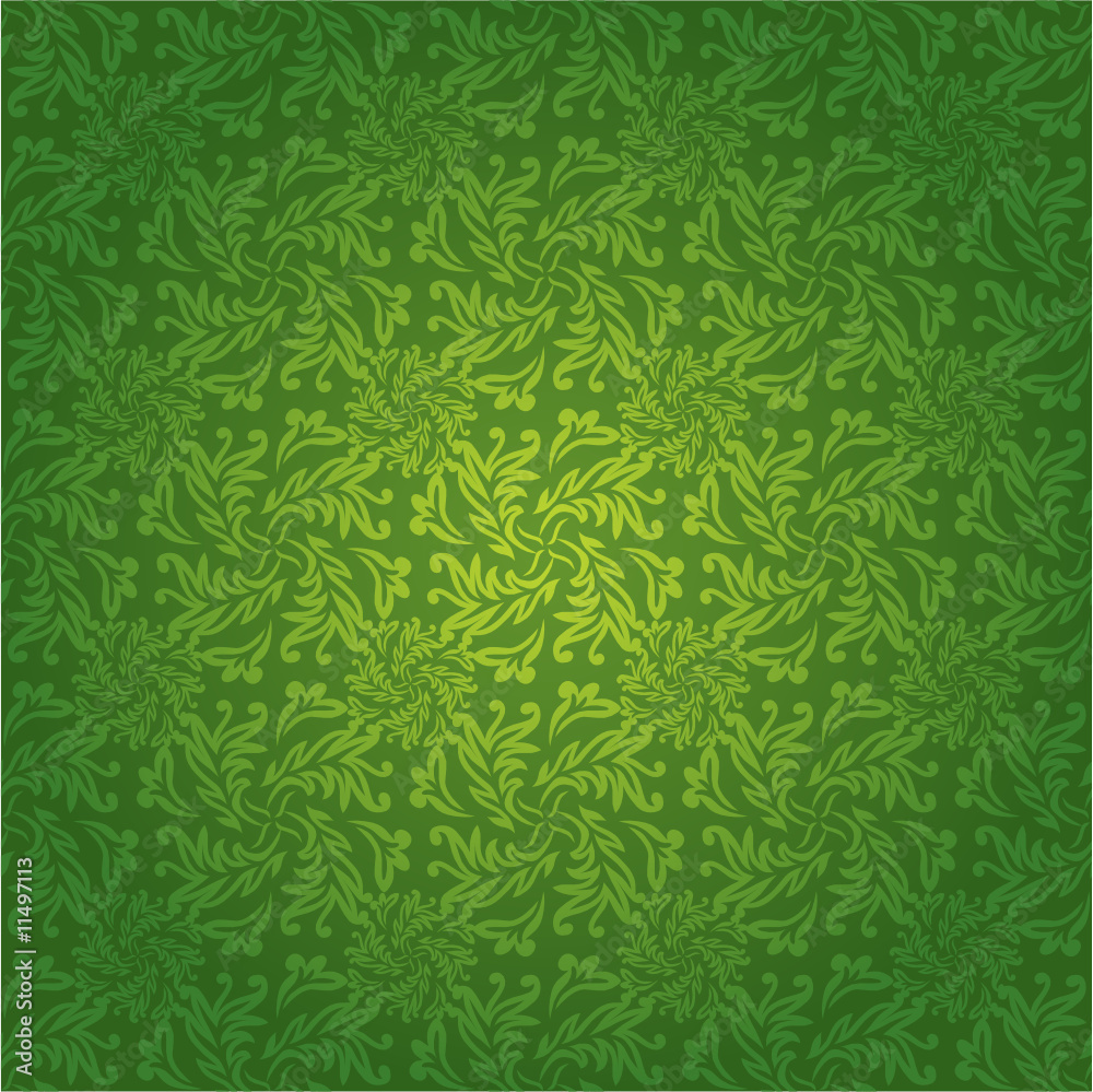 green floral tile