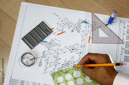 Draftsman at work