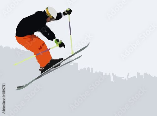 saut skieur
