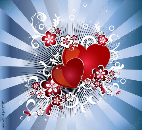 background with heart for valentine day