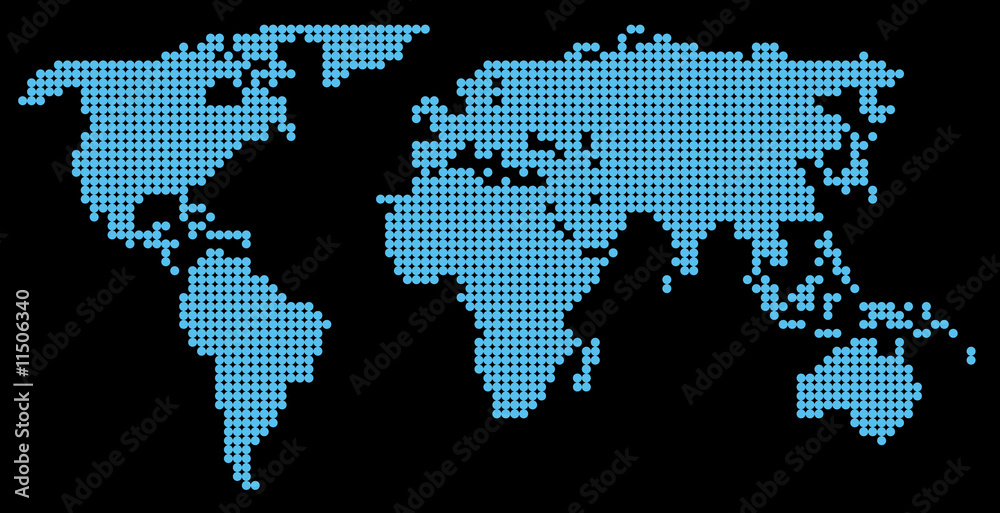 Naklejka premium Map of the world