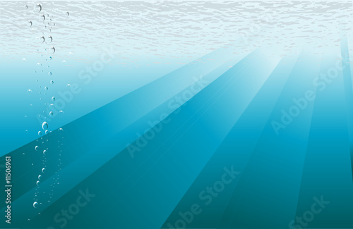 Under water