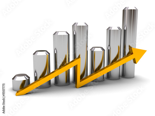 Obraz na płótnie business graph