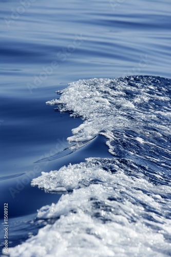 Blue water textures, waves foam, action, sea © lunamarina