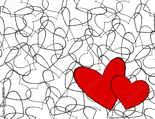 corazones dibujados