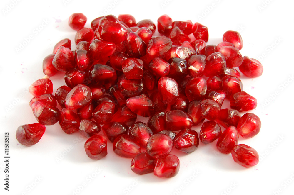 pomegranate isolated on the white background pomegranate isolated on the white background
