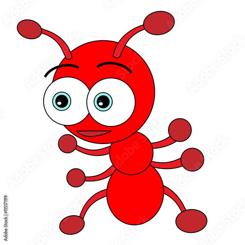 Cute Little Red Ant