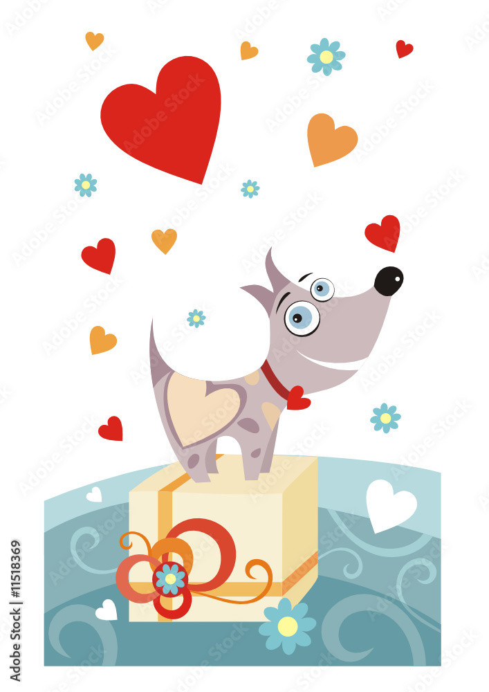 Naklejka premium dog