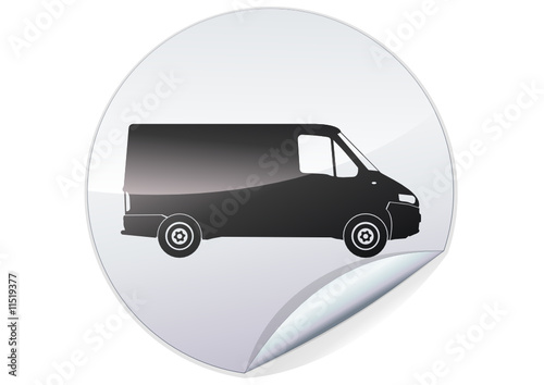 Sticker livraison métal rond