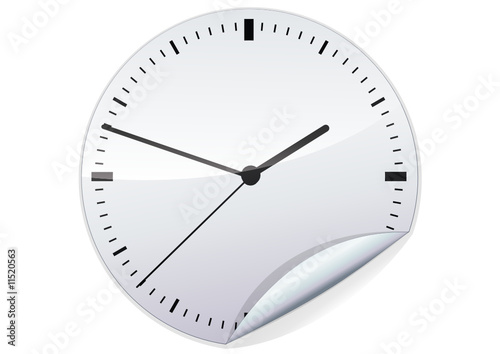 Sticker horloge moderne