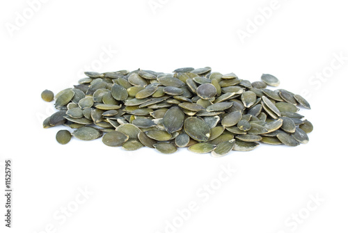 Pile of shelled pumpkin seeds