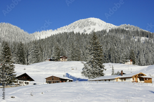 Ein Wintertag in den Alpen