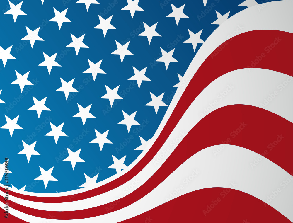 American flag stylized background