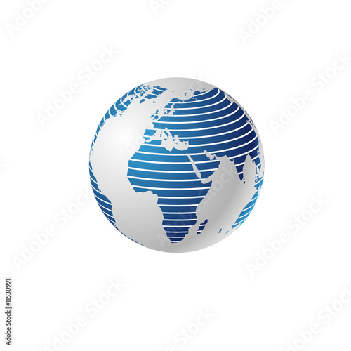 Blue stripped earth
