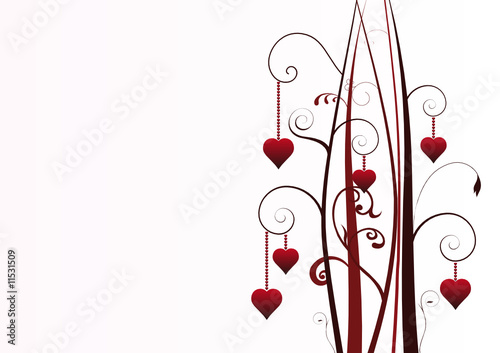The Valentine's day background
