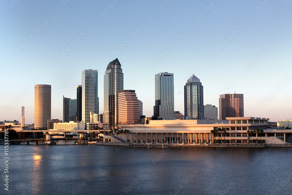 Modern Architecture in Downtown of Tampa, Florida USA