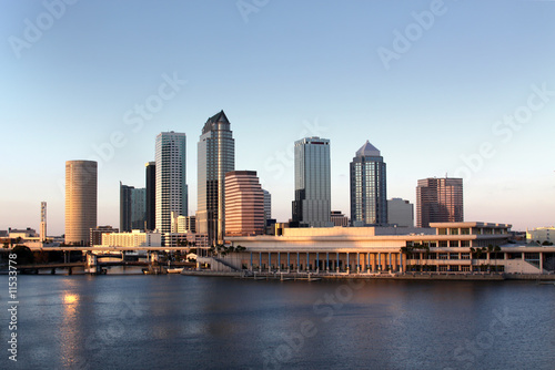 Modern Architecture in Downtown of Tampa  Florida USA