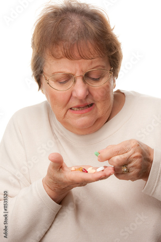 Elderly Senior Woman and Pi...