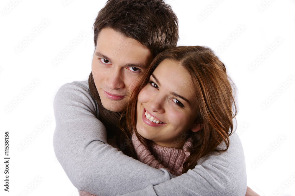 attractive couple passionately in love holding isolated on white attractive couple passionately in love holding isolated on white
