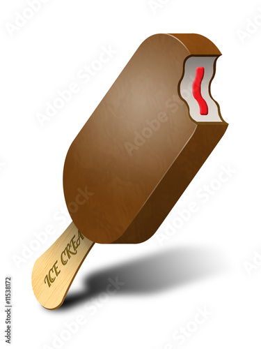 Ice cream isolated