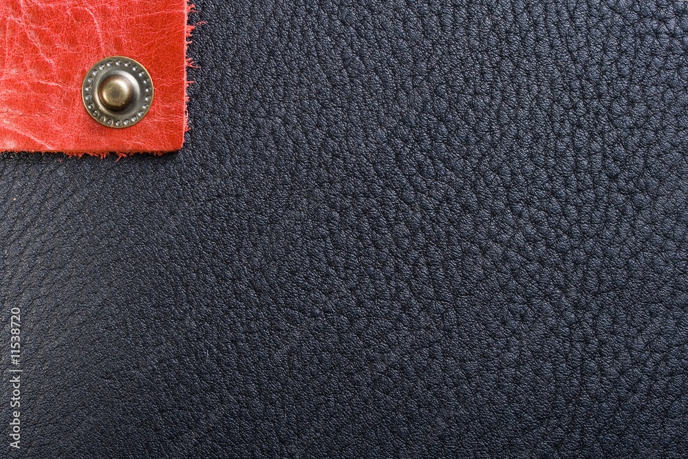 Black leather and lonely button Black leather and lonely button
