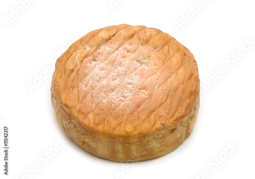 French cheese on white background