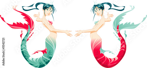 Two mermaids photo