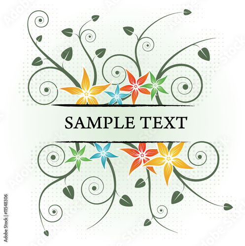 Spring floral background with place for your text