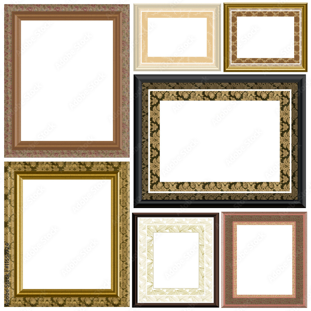 Gilted Fabrics PhotoFrame Page Set - Isolated Copyspace