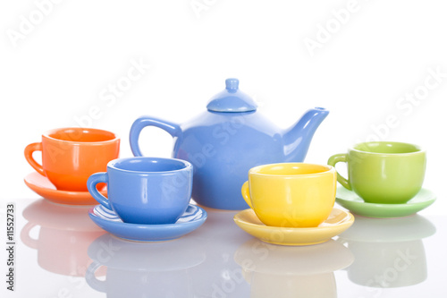 teapot and four cup set