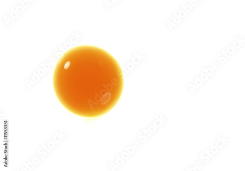egg yellow yolk isolated over white