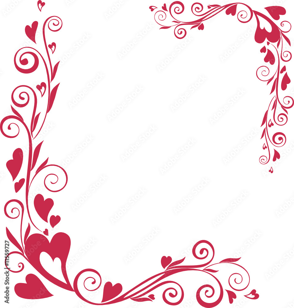 ornamental valentine's day frame