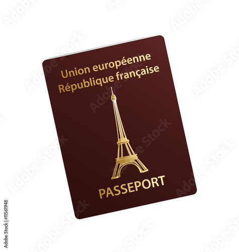 Passeport illustration isolé