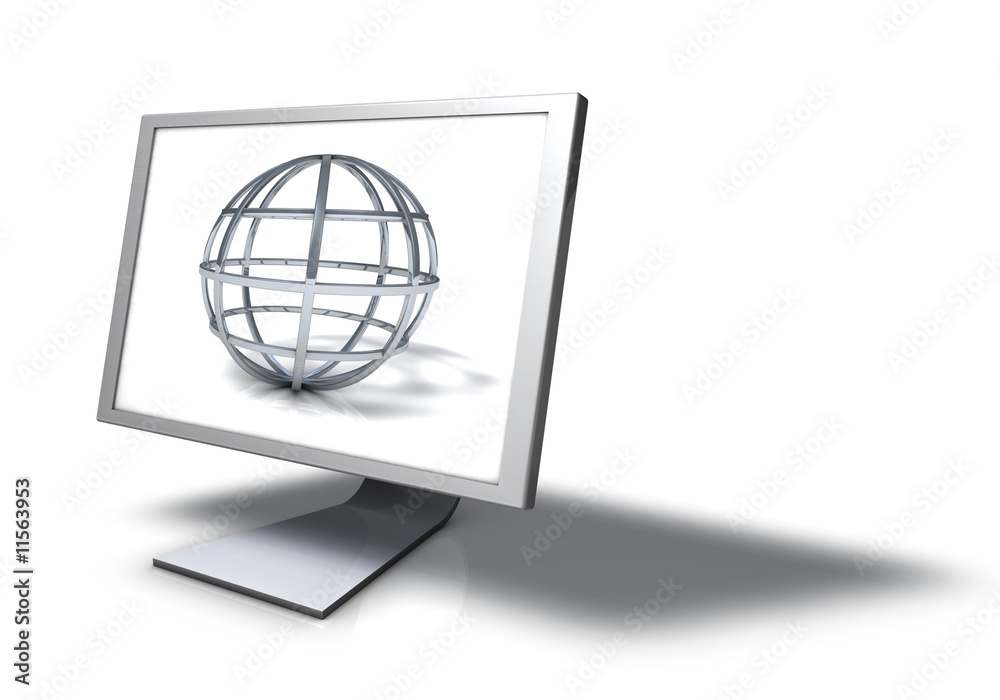 Monitor with World Wide Web Monitor with World Wide Web