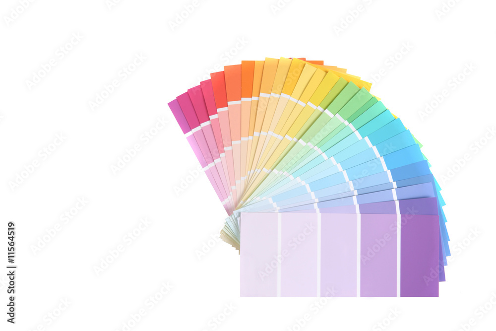 Color Swatches of Paint Samples for Remodeling
