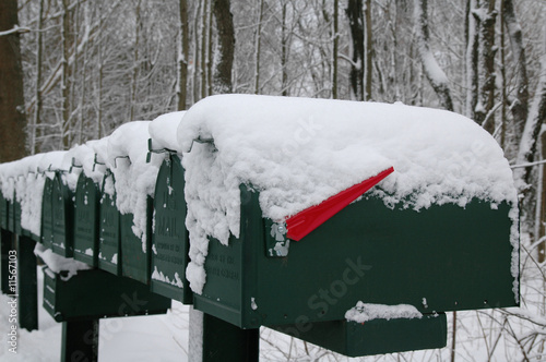 Mailboxes in Snow