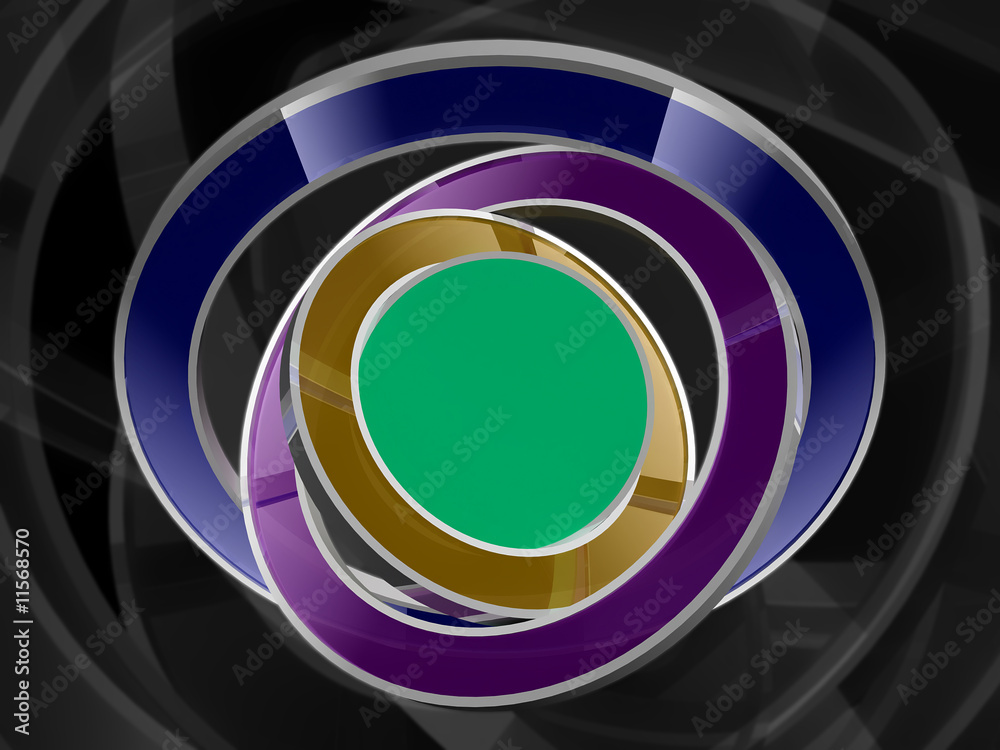 Obraz premium Abstract rings