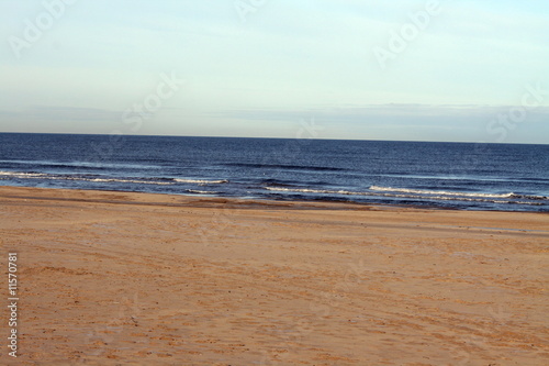 Empty coast of Baltic Sea