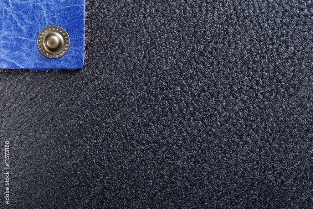 Black leather and lonely button Black leather and lonely button