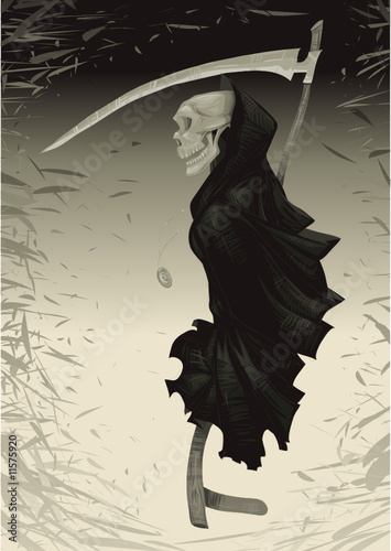 Death with background
