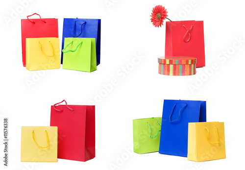 Presents or shopping bags collection