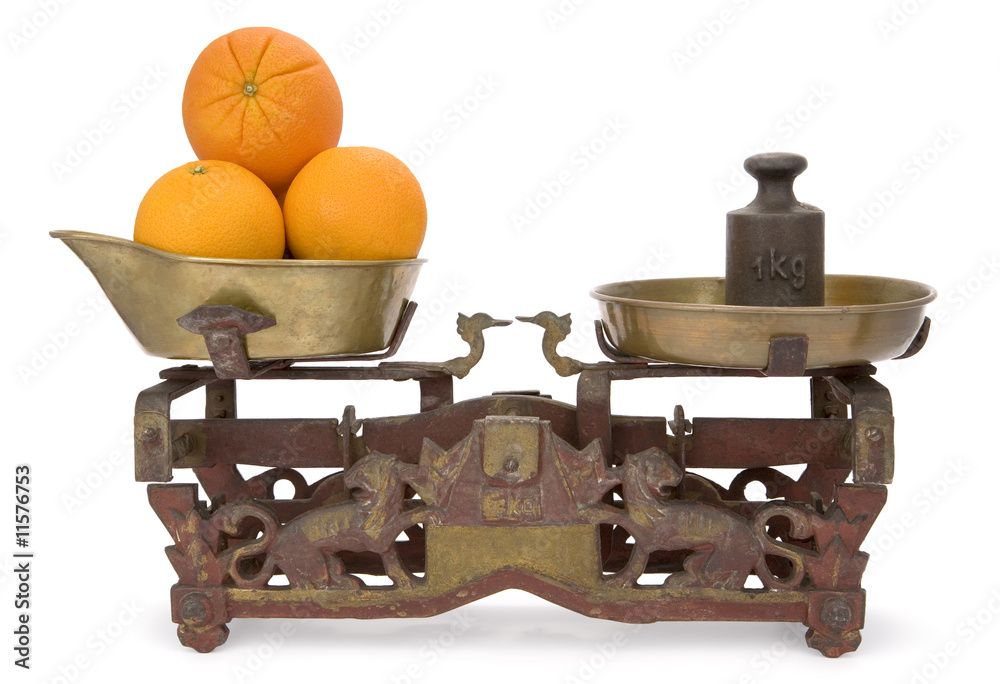 One kilogram oranges