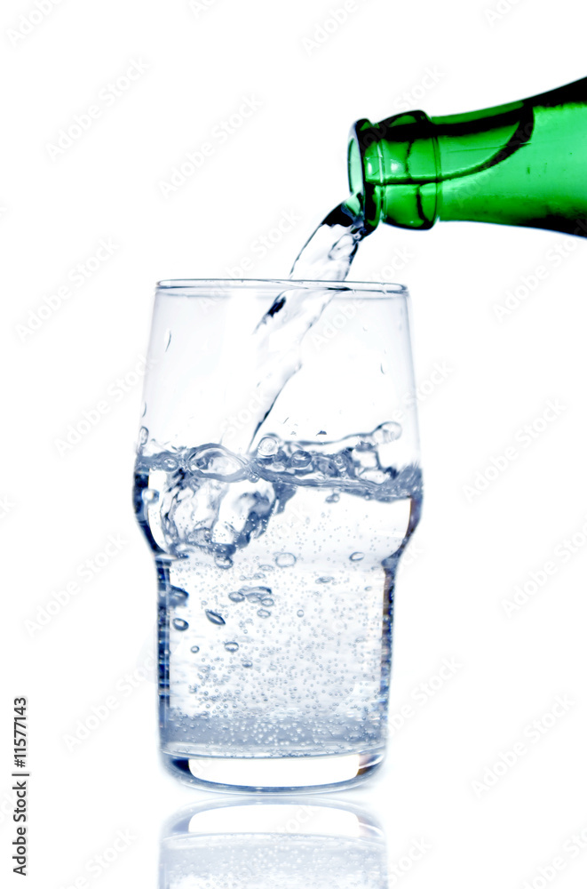 Pouring water in glass Pouring water in glass
