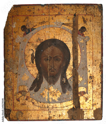 Old russian icon of Jesus Christ