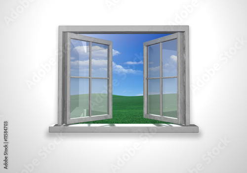 Open window