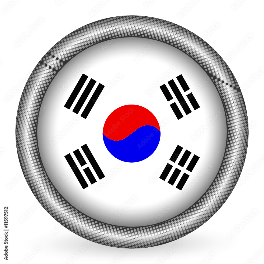 South Korea flag button South Korea flag button