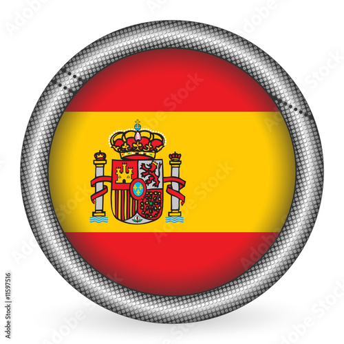 Free Download Spain flag button - GFXLoad