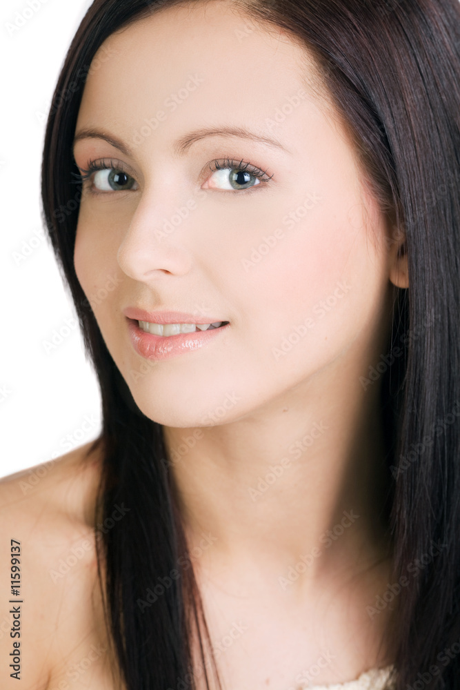 Portrait of beautiful woman with perfect skin Portrait of beautiful woman with perfect skin