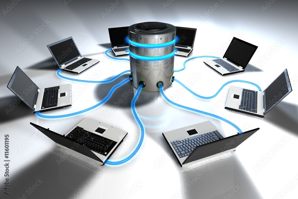 Photos Laptops Sharing from Central Server